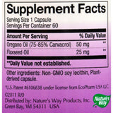 Nature's Way Oregano Oil Standardized - 60 Vegetarian Capsules