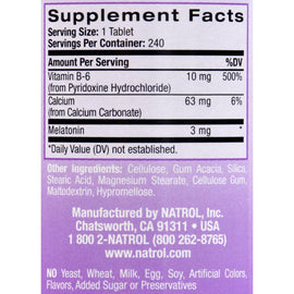 Natrol Melatonin - 3 Mg - 240 Tablets