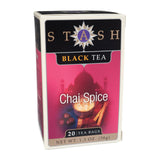 Stash Tea Chai Black Tea - Double Spice - Case Of 6 - 20 Bags