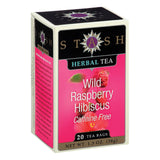 Stash Tea Hibiscus Herbaltea - Wild Raspberry - Case Of 6 - 20 Bags