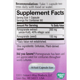 Nature's Way Pomegranate Standardized - 60 Vegetarian Capsules