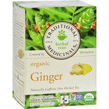 Traditional Medicinals Organic Ginger Herbal Tea - 16 Tea Bags - Case Of 6