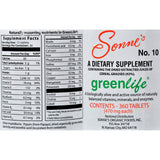 Sonne's Greenlife No 10 - 360 Tablets