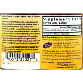 Healthy Origins Coq10 Gels - 300 Mg - 60 Softgels