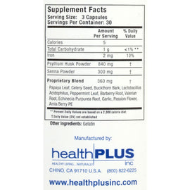 Health Plus Super Colon Cleanse Night Formula - 90 Capsules