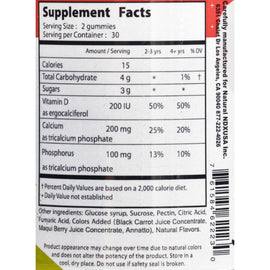 Natural Dynamix Calcium With Vit D For Kids - 60 Gummies