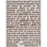 Desert Essence Eco-harvest Tea Tree Oil - 1 Fl Oz