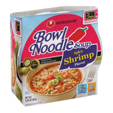 Nong Shim Spicy Shrimp Bowl - Noodle Soup - Case Of 12 - 3.03 Oz.