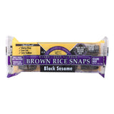 Edward And Sons Brown Rice Snaps - Black Sesame - Case Of 12 - 3.5 Oz.