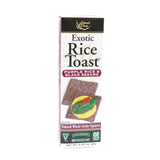 Edward And Sons Exotic Rice Toast - Purple Rice And Black Sesame - Case Of 12 - 2.25 Oz.