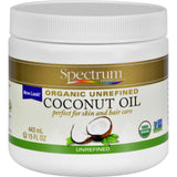 Spectrum Essentials Organic Coconut Oil - Unrefined - 15 Oz