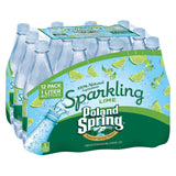 Poland Spring Sparkling Water - Lime - Case Of 12 - 33.8 Fl Oz.