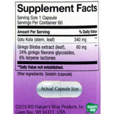 Nature's Way Ginkgo Standardized - 60 Capsules