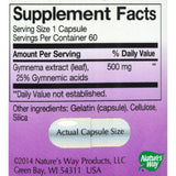 Nature's Way Gymnema Standardized - 60 Capsules