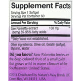 Nature's Way Saw Palmetto Standardized - 60 Softgels