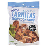 Frontera Foods Garlicky Carnitas Slow Cook Sauce - Garlicky Carnitas - Case Of 6 - 8 Oz.