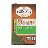 Twinings Tea - 100 Percent Organic - Green - Pure - 20 Bags - Case Of 6