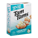 Manischewitz - Tam Tams Snack Crackers - Unsalted - Case Of 12 - 9.6 Oz.