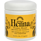 Rainbow Research Henna 100% Botanical Hair Color And Conditioner - Persian Blonde - 4 Oz