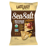 Late July Snacks Organic Multigrain Snack Chips - Sea Salt - Case Of 12 - 6 Oz.