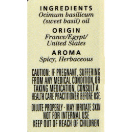 Aura Cacia Pure Essential Oil Sweet Basil - 0.5 Fl Oz