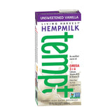 Living Harvest Hemp Milk - Unsweetened Vanilla - Case Of 12 - 32 Fl Oz.