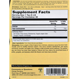 Honey Gardens Apiaries Organic Honey Elderberry Extract With Propolis - 8 Fl Oz