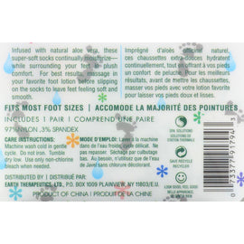 Earth Therapeutics Moisturizing Aloe Socks Black - 1 Pair