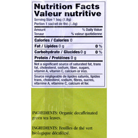 Uncle Lee's Tea Organic Imperial Decaffeinated Green Tea - 18 Bags