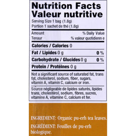 Uncle Lee's Imperial Organic Pu-erh Tea - 18 Tea Bags