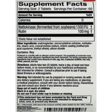 Naturally Vitamins Nattokinase - 1500 Fibrin Units - 120 Tablets