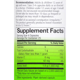 Nature's Way Senna Leaves - 100 Vegetarian Capsules