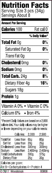 Woodstock Organic Black Mission Figs - Case Of 8 - 10 Oz.