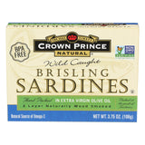 Crown Prince Brisling Sardines In Extra Virgin Olive Oil - Case Of 12 - 3.75 Oz.