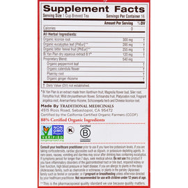 Traditional Medicinals Breathe Easy Herbal Tea - Caffeine Free - 16 Bags