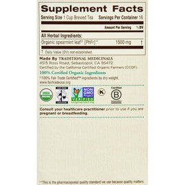 Traditional Medicinals Organic Tea - Spearmint 16 Bags