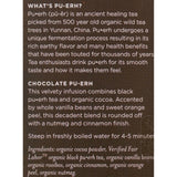 Numi Tea Organic Chocolate Pu-erh - Case Of 6 - 16 Bag