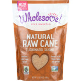 Wholesome Sweeteners Sugar - Natural Raw Cane - Turbinado - Fair Trade - 1.5 Lb - Case Of 12