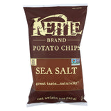 Kettle Brand Potato Chips - Sea Salt - Case Of 15 - 5 Oz.