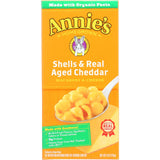 Annies Homegrown Macaroni And Cheese - Organic - Shells And Real Aged Cheddar - 6 Oz - Case Of 12