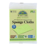 If You Care Sponge Cloths - 100 Percent Natural - 5 Count - Case Of 12