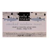 Cole's Smoked Rainbow Trout In Olive Oil - 3.2 Oz - Case Of 10