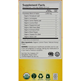 Yogi Throat Comfort Herbal Tea Caffeine Free Honey Lemon - 16 Tea Bags - Case Of 6