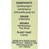 Aura Cacia Pure Essential Oil Citronella Java - 0.5 Fl Oz