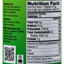 Pines International Wheat Grass - 500 Mg - 250 Tablets