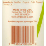 Organic Fiji Virgin Coconut Oil Fragrance Free - 12 Fl Oz