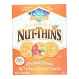 Blue Diamond Nut Thins - Cheddar Cheese - Case Of 12 - 4.25 Oz.