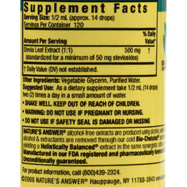 Nature's Answer Stevia Leaf Extract - Alcohol-free - 2 Fl Oz