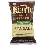 Kettle Brand Potato Chips - Organic - Sea Salt - 5 Oz - Case Of 15