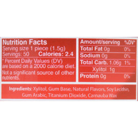 Epic Dental Cinnamon Gum - Xylitol Sweetened - 50 Count